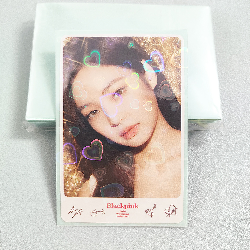 61*91 (amor flor láser macaron cian)(20 seda 50 unids/bolsa)