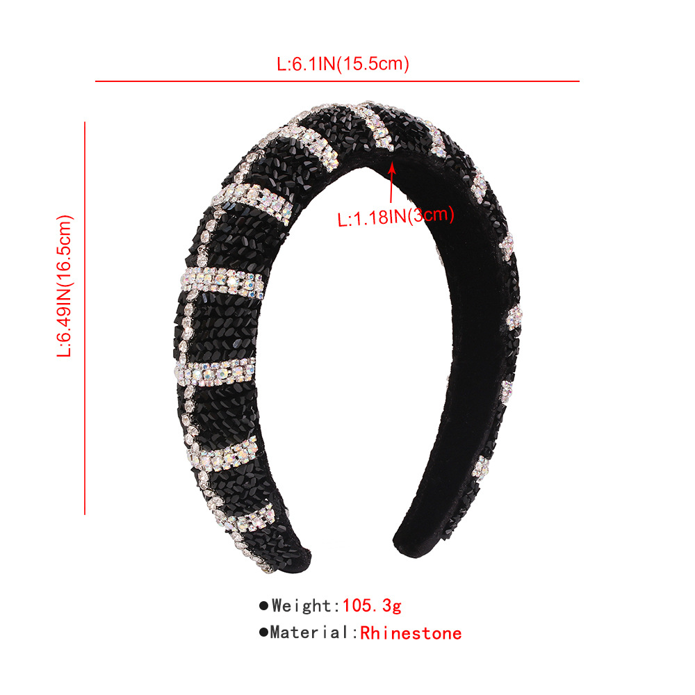 Fashion Simple Imitation Crystal Diamond Headband display picture 1