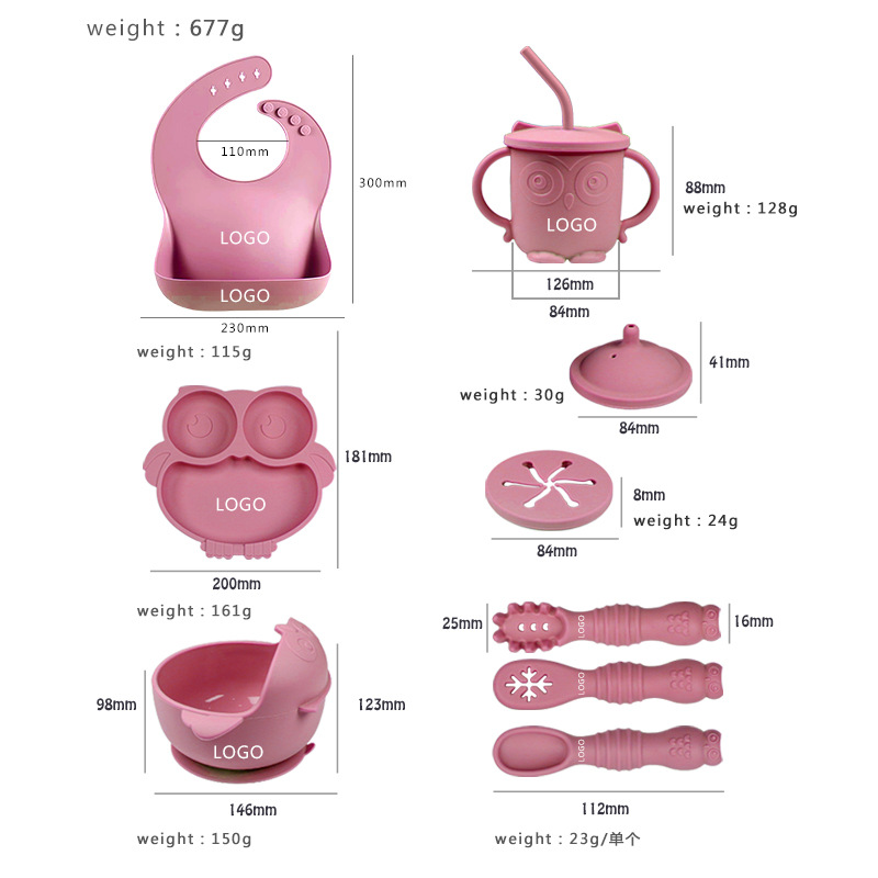 Owl Dinnerware Set - Size