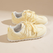 2025春夏新款薄底拼色时尚高级感板鞋女学生德训女鞋小众休闲鞋子