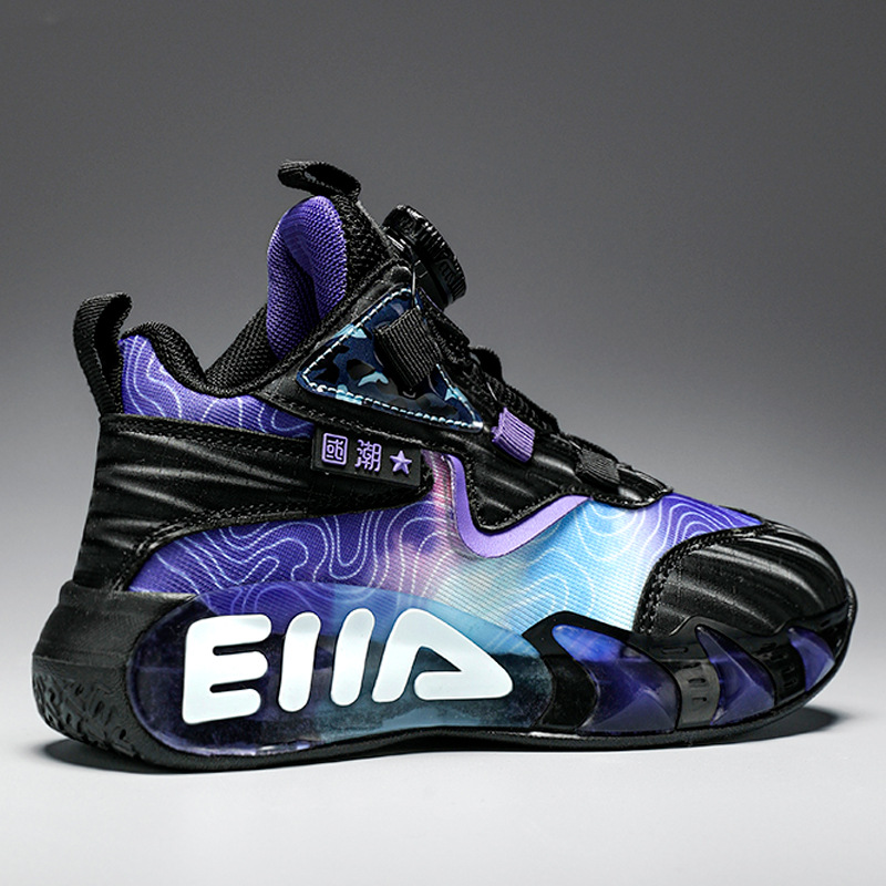 815-Doble red negra y púrpura