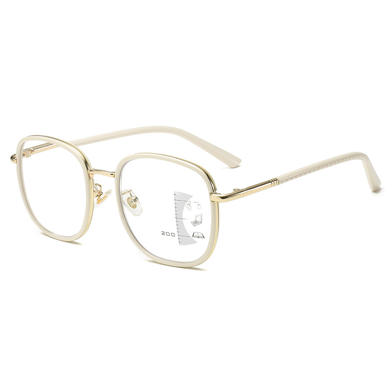 Nuevas gafas de lectura bifocales multifocales para mujer, modernas, juveniles, elegantes, montura grande, alta definición, bloqueo de luz azul, estilo de lujo ligero