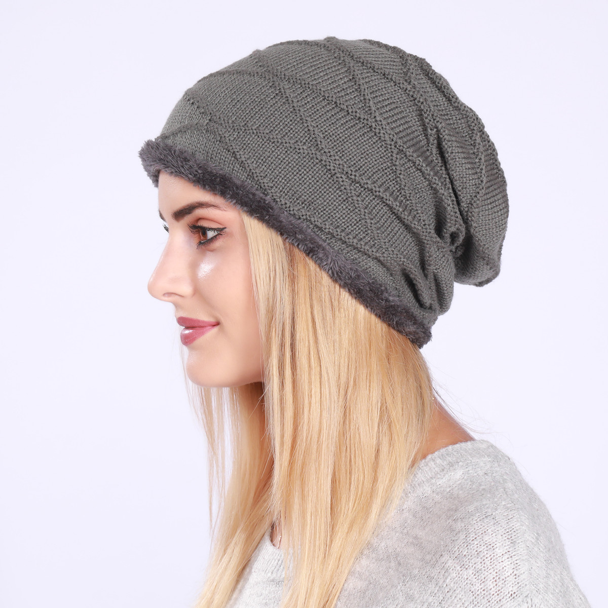 Knitted Beanie Hat For Men And Women Wool Warm Winter Hat_voghion.com