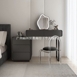 S 1 Solid Wood Dressing Table Bedroom Modern Simple Light Luxury Intelligent Wireless Charging Multifunctional Makeup Table Storage Cabinet