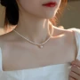 法式气质简约个性锁骨链