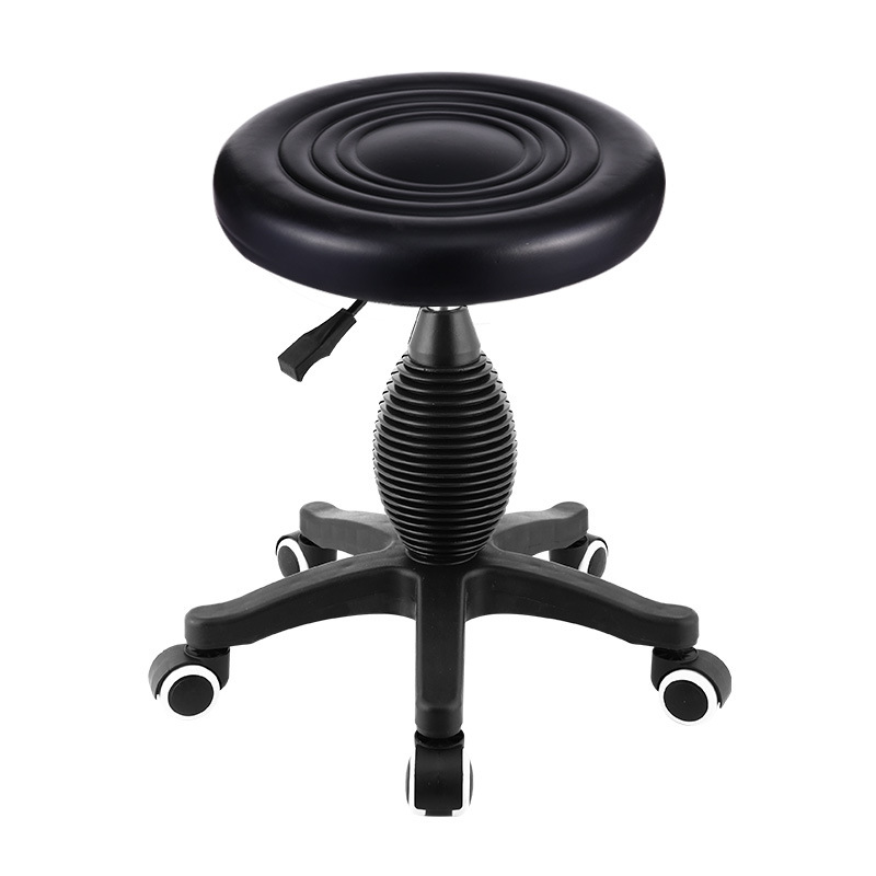 Internet celebridad simple peluquería salón de uñas silla redonda con ruedas taburete de belleza salón de belleza polea giratoria elevación redonda taburete