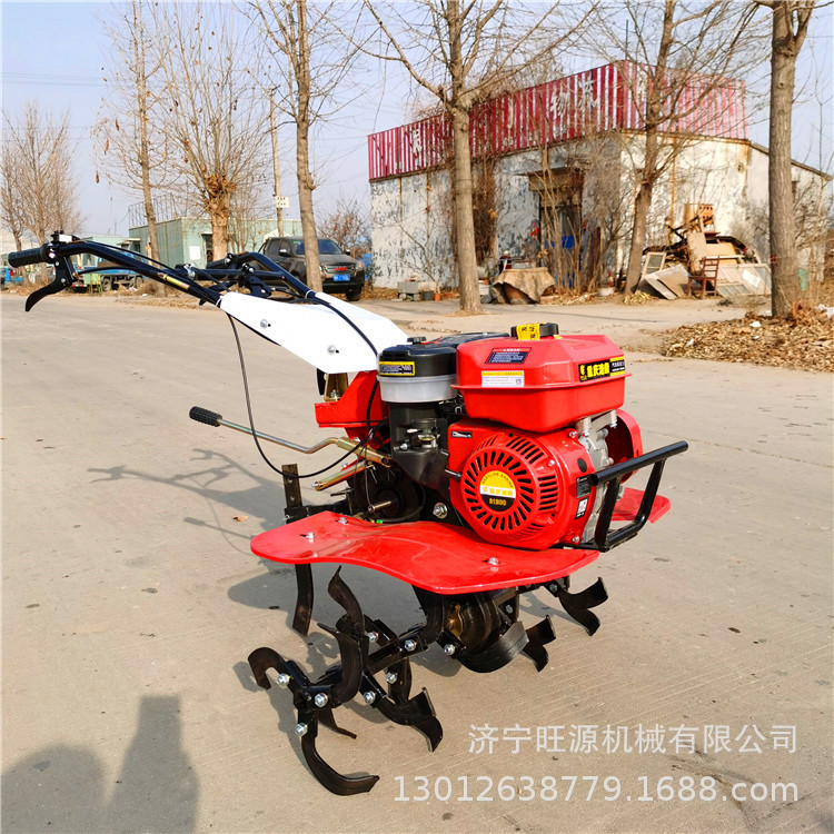 自走式汽油旋耕机 多功能农用微耕机  电启动四驱开沟机