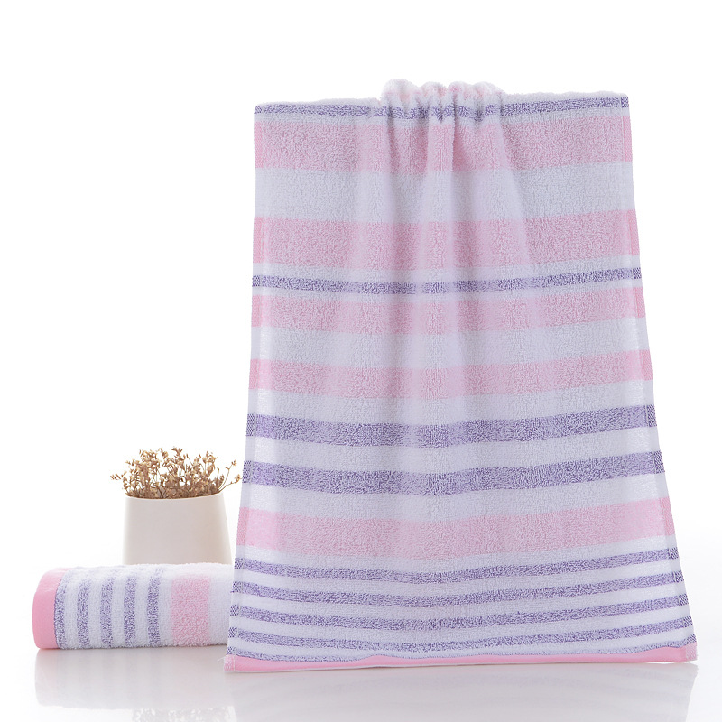 Toallas de baño para adultos de satén de color sólido 70 * 140cm algodón collar suave toallas de baño absorbentes al por mayor toallas de baño domésticas