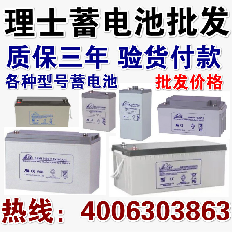 1理士LEOCH蓄电池 DJM12100S 12V100AH 20HR 保三年 全新