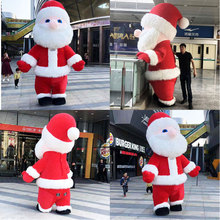 聖誕老人充氣服裝聖誕節日表演玩偶服卡通人偶服裝成人演出道具服