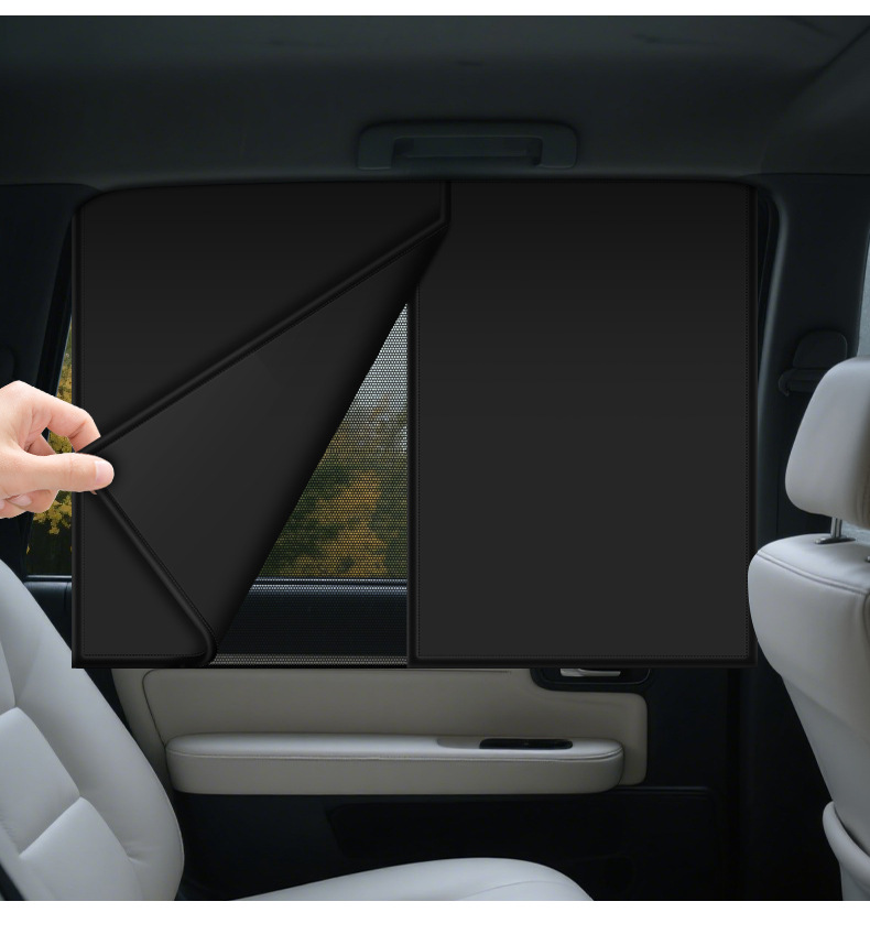 Car-mounted Magnetic Shade Curtain Car Heat Insulation Mesh Breathable Car Curtain Car Summer Sunshade Anti-ultraviolet