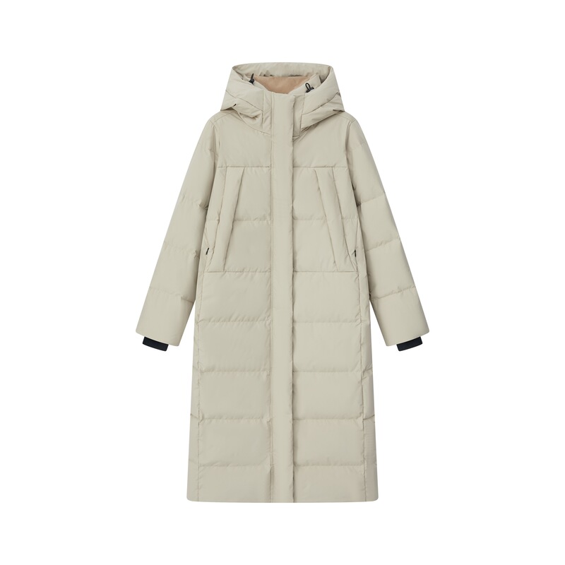 [Samsung 90 Goose down] over the Knee Extra Long Autumn and Winter New Outdoor Three-Proof 90 Goose down Jacket for Women Extreme Cold Series