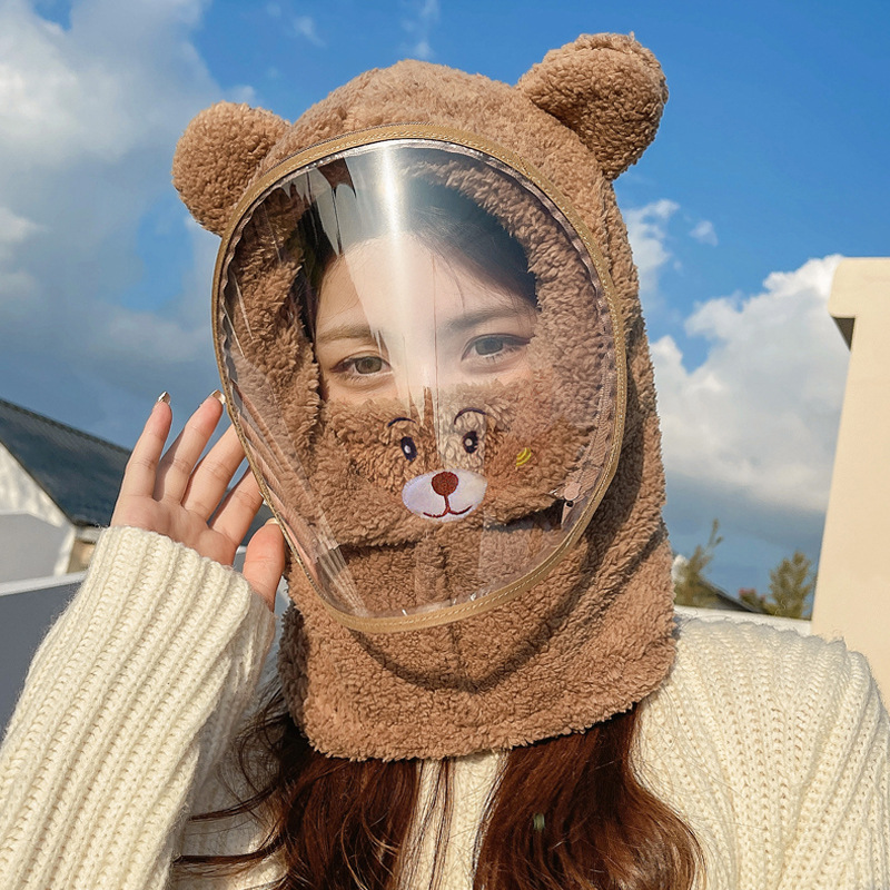 성인모델-[곰자수마스크]-브라운