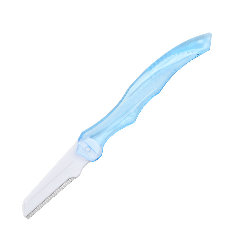 Raspador de Cejas de Acero Inoxidable para Principiantes, Cortador Plegable, Herramienta de Belleza Femenina