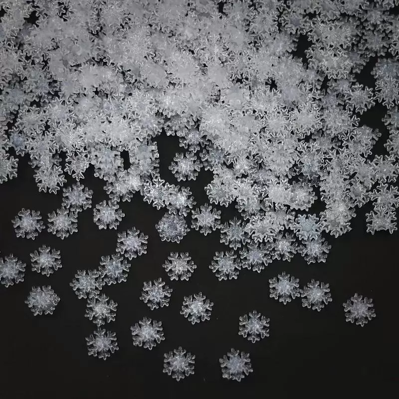 Популярные трансграничные рождественские ледяные прозрачные снежинки 8 мм, смола для дизайна ногтей, ювелирные изделия, флэш-бриллианты, белые снежинки, ногти, носимые ногти своими руками