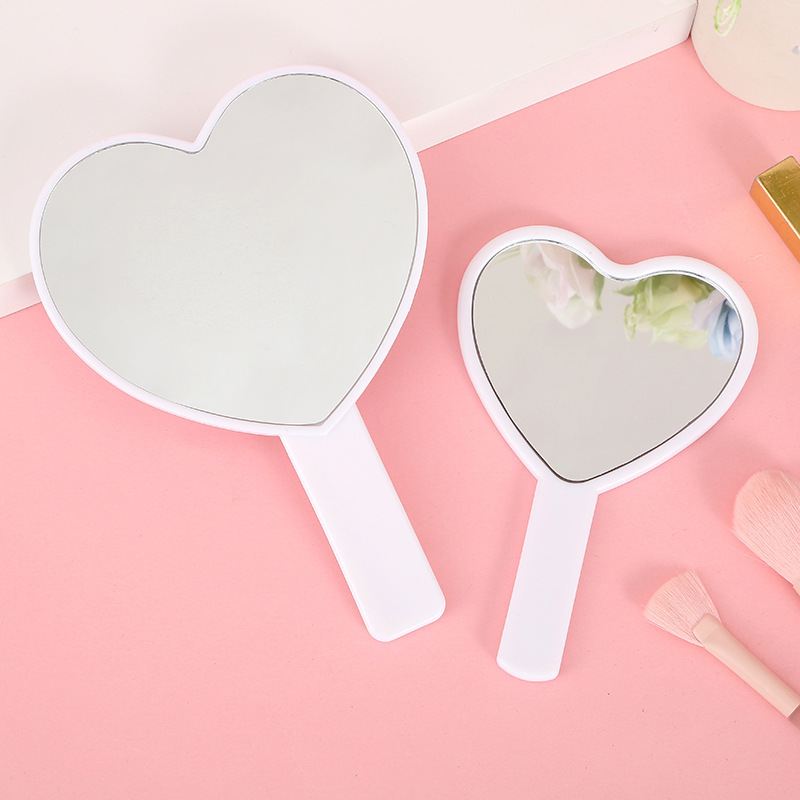 Espejo de Maquillaje de Mano Cuadrado para Regalo de Plástico y Vidrio Personalizable para Salón y Dormitorio