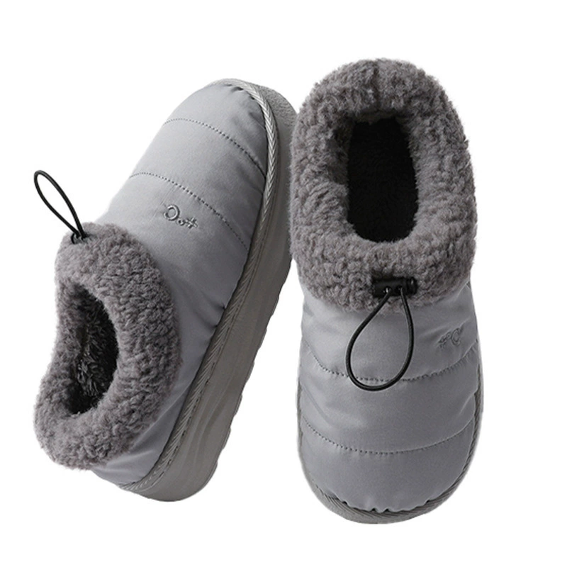 Mute fleece non-slip slippers platform, summer comfortable footwear indoor for pregnant, thin cloth