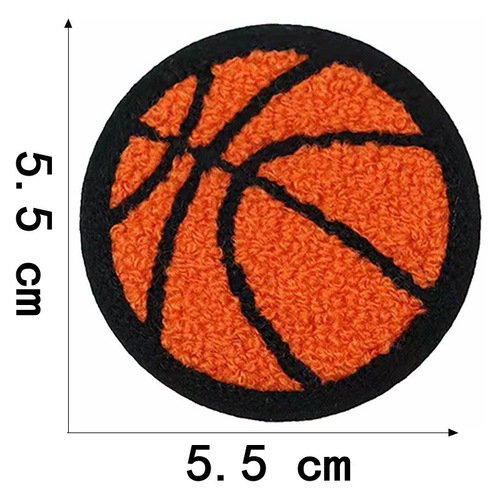 Lianxing new football basketball baseball chenille wool cloth embroidery cloth patch computer embroidery logo clothing patch