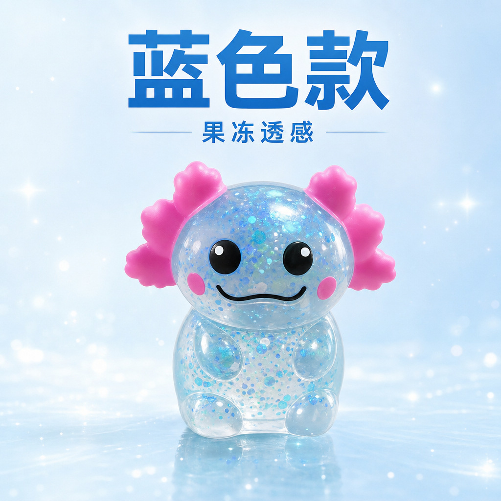 坐姿新款蝾螈捏捏蓝 / 量大价优