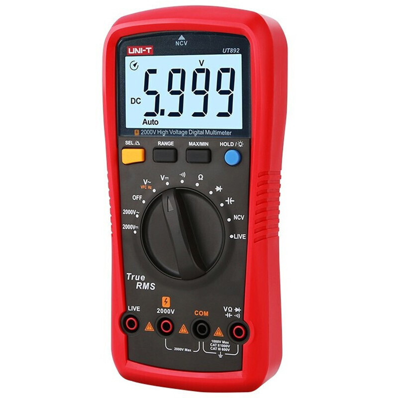 光伏万用表UT196优利德万用表UT892高压万用表电阻电容矿用万能表