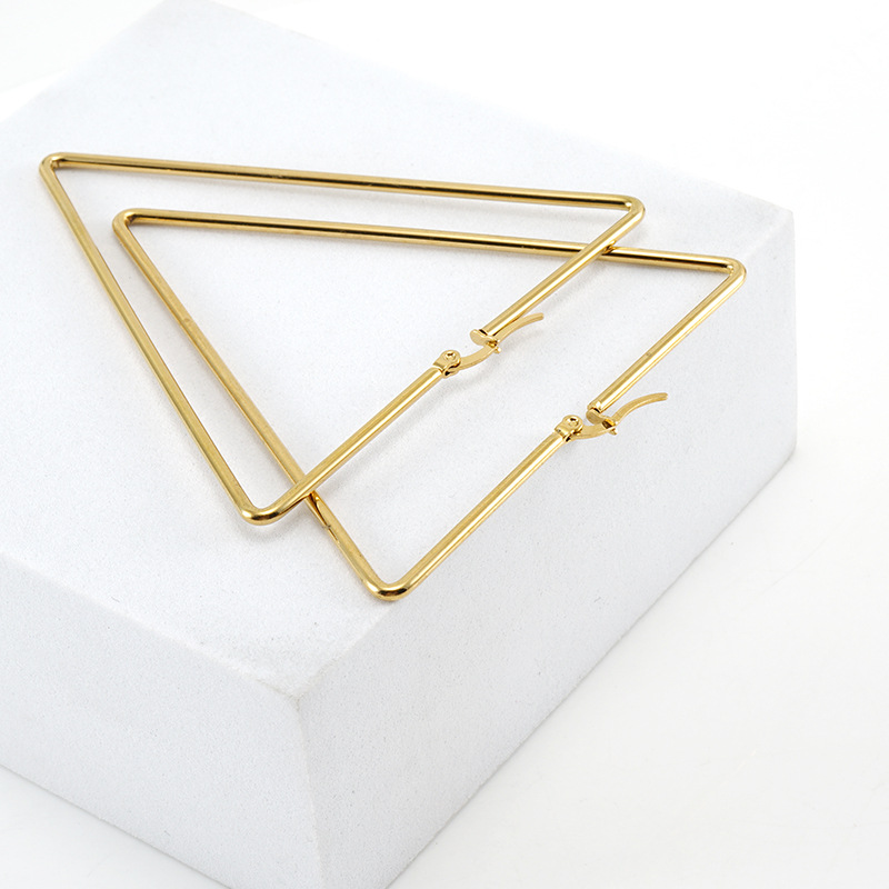 Pendientes de acero inoxidable a la moda para mujer, de titanio y oro de 18K, con borlas exageradas, pendientes de espiral elegantes, accesorios de joyería. image 4