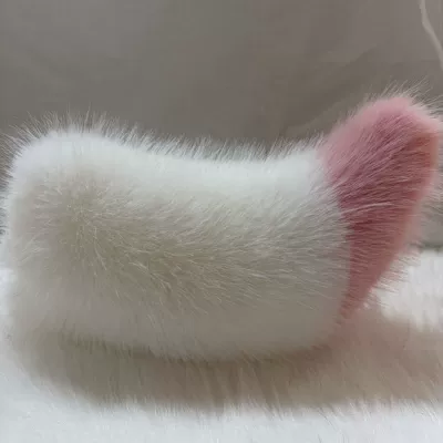 Plush Pendant Decoration for — Car ornaments - fixed-style-buckle-white-pink