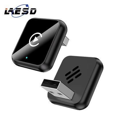 Cross-Border Popular Product: Carplay Wired-To-Wireless Adapter Box, Android Auto Car-Machine Connectivity Smart Carplay Box (Simsiz CarPlay və Android Auto) - q1ax-black-white-label-metal-glass-wireless-carplay-android-auto-2-in-1-compatible-with-overseas-systems-only
