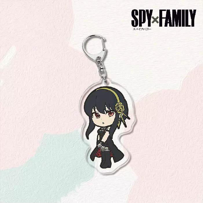 Акриловый брелок для ключей (SPY×FAMILY) — двусторонняя миниатюрная подвеска, полупрозрачная двусторонняя печать