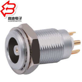 推拉圆形公母连接器插头固定式插座 推拉自锁连接器插头航空插头