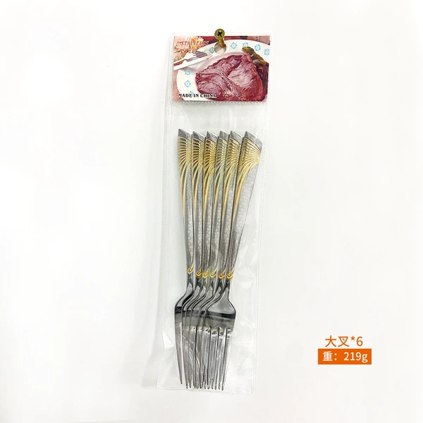 81803-large fork 6 support/water-plated water gold plating