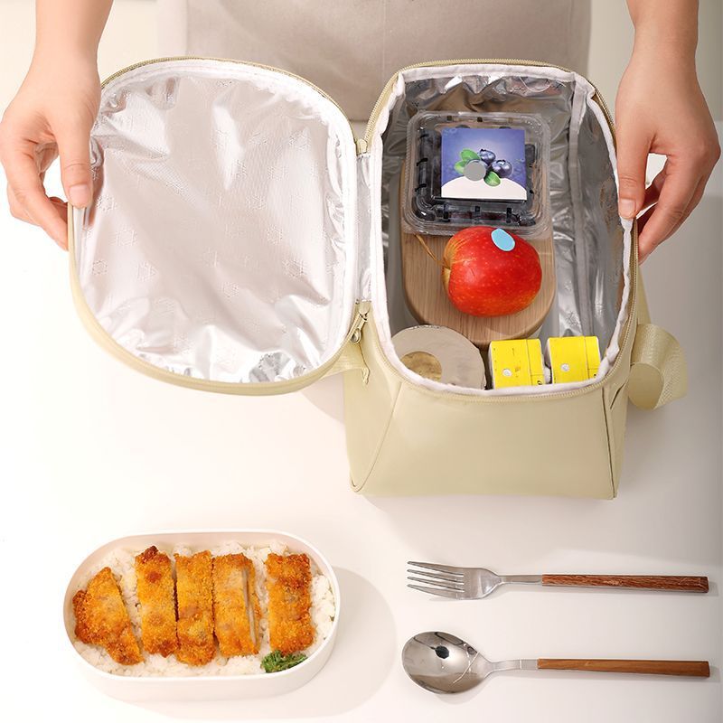 饭盒包保温袋加厚大号装饭袋子便携露营铝箔便当包带饭外出饭盒袋|undefined