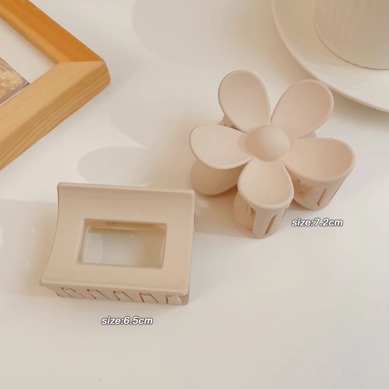 Horquilla de acrílico de las mujeres cuchara trasera updo clip de pelo grande celebridad de Internet elegante tiburón clip tocado simple horquilla