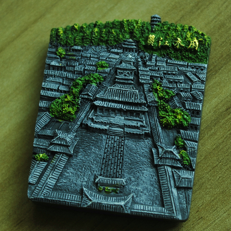 云南丽江大理香格里拉梅里雪山松赞林寺油画树脂创意冰箱贴包邮中|undefined