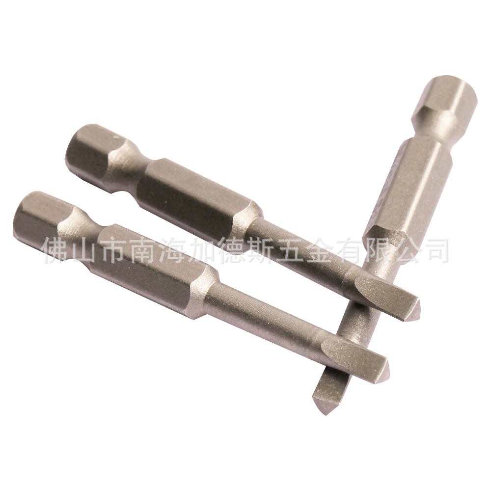 尼高三角型电动风批头批嘴气动六角柄螺丝刀起子改锥旋具头1.8-3