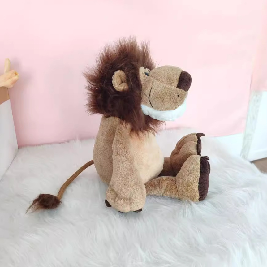 Bosque animal león muñeca peluche tigre elefante ciervo muñeca linda muñeca transfronteriza al por mayor