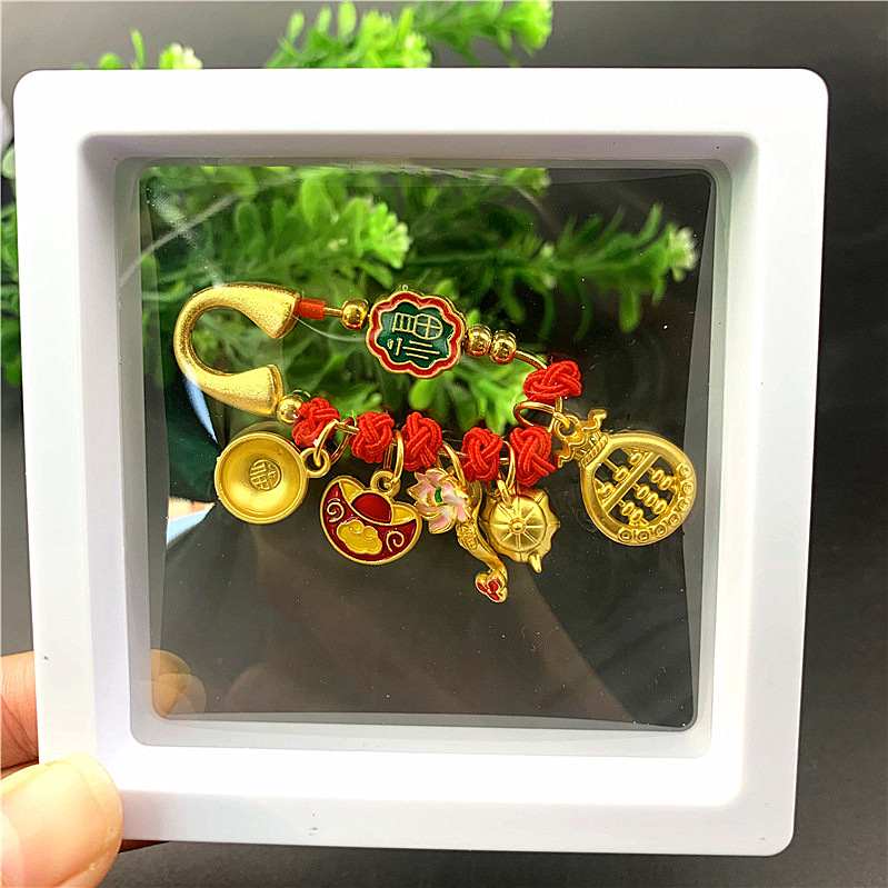 子供の驚き安全ピンの携帯ストラップ赤ちゃんの驚き防止レトロなアクセサリーのペンダント妊婦の平安ブローチ