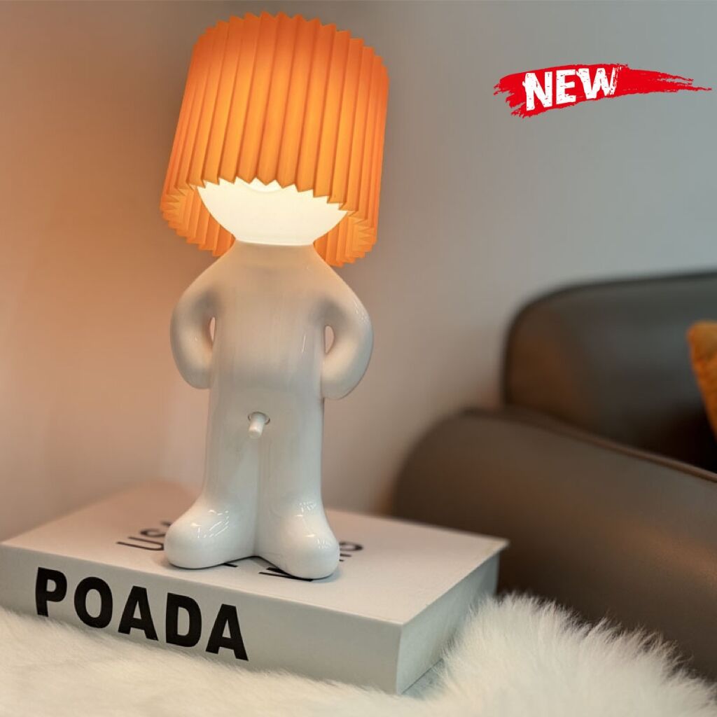 Shy Boy Night Light With Two-level Brightness Bedside Lamp_voghion.com