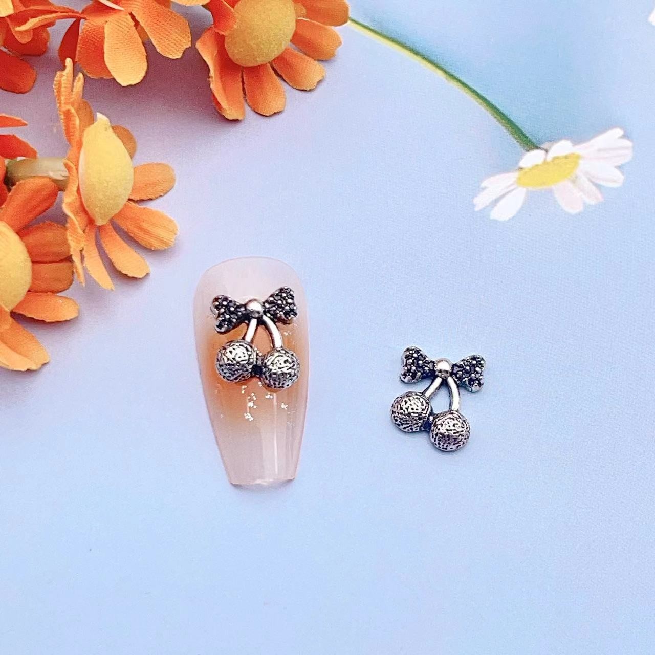 Red Cherry joyas de uñas accesorios de decoración de uñas para usar joyas de uñas DIY joyas de uñas al por mayor