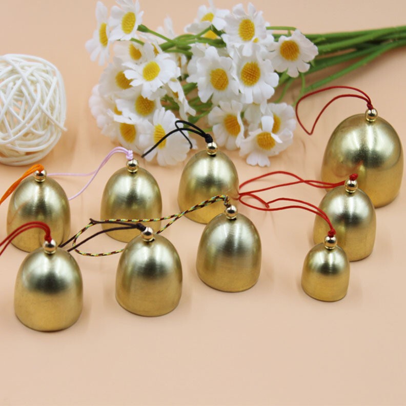 Brass Mini Bells DIY Metal Wind Chimes and DIY Material Accessories Christmas Small Bell Pendants Artistic Retro
