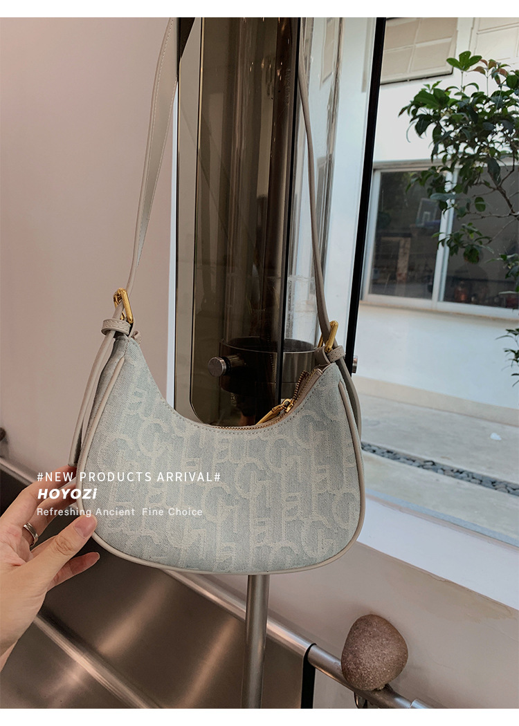 Hong Kong kJhsel PU niche denim law stick underarm for women's spring/summer  new shoulder bag_voghion.com