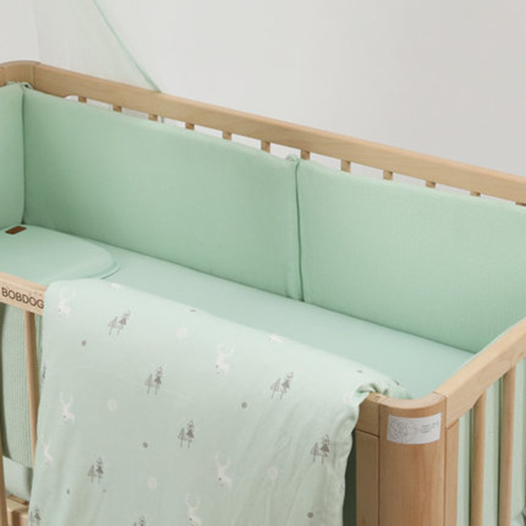 婴儿床上用品防撞床围套件拼接床围挡布床品四件套