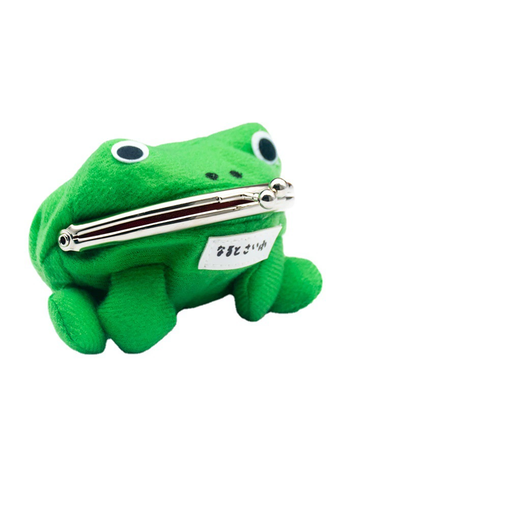 Wallet, plush toy, frog
