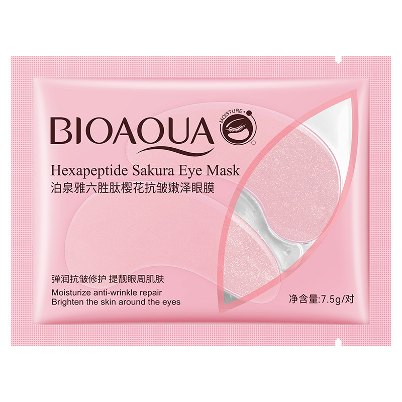 Mascarilla para ojos de caviar dorado de Boquanya, hidratante, reparadora y reafirmante, mejora de las ojeras alrededor de los ojos, mascarilla para ojos, venta al por mayor