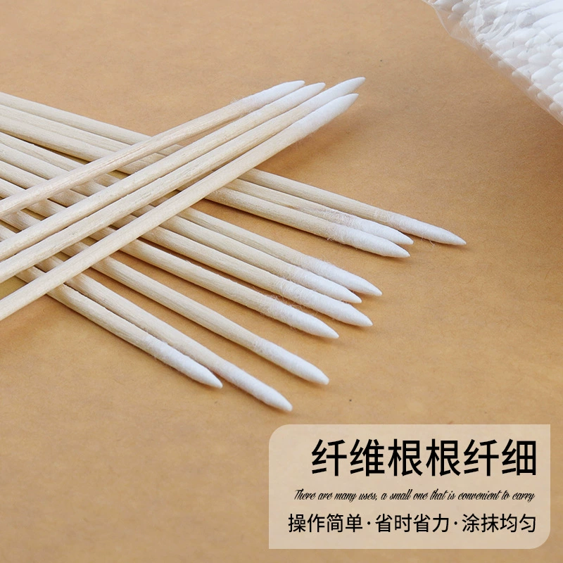 Double-sided disposable cotton swabs for eyelashes, cosmetic cotton brush, wholesale