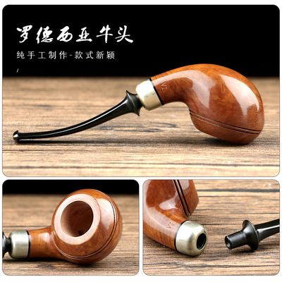 Smoking Chinese Photinia manual pipe wooden  pipe wholesale originality pipe manual pipe solid wood Smoking Direct selling