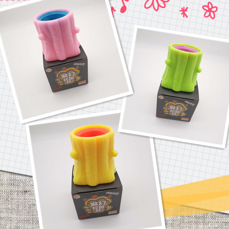 Cruz-frontera colorida ardilla malvada colorida Copa TikTok mismo estilo tocón ardilla pellizco música telescópica juguete pellizco no mal squeeze Copa