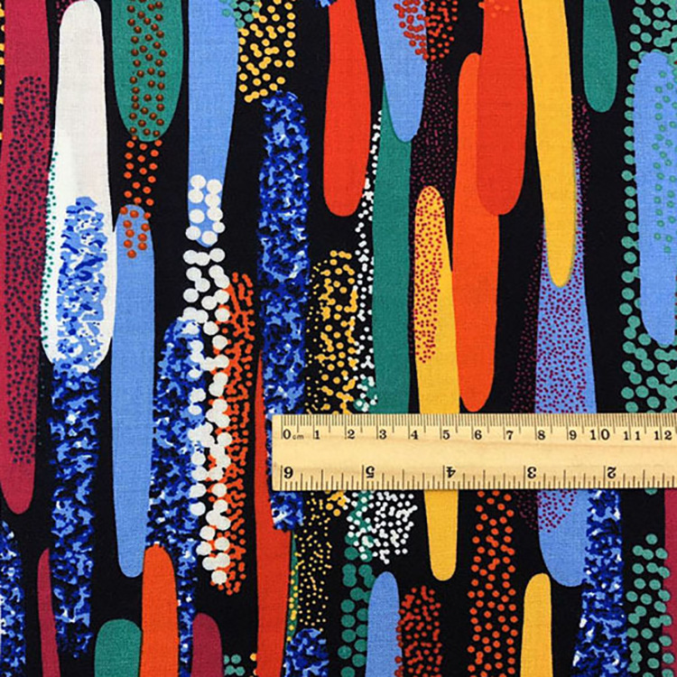 Diseño 100% viscose rayon 120gsm tejido rayon impreso pantalón tela
