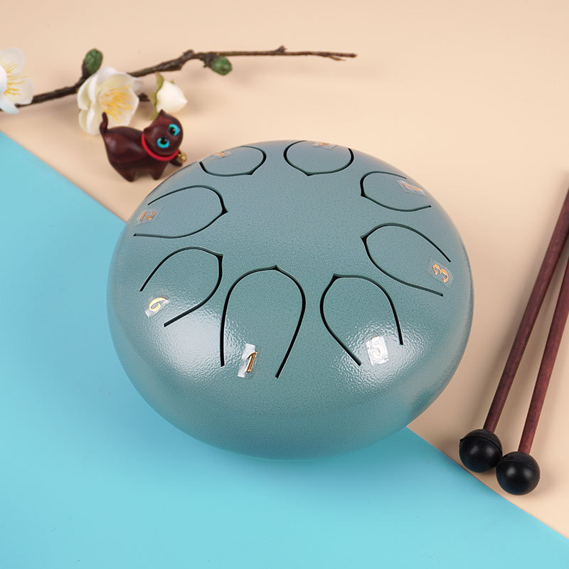 Lleno sílaba tambor hueco de 6 pulgadas de 8 tonos de tambor de loto tambor de acero tambor de lengua sin preocupaciones niños iluminación instrumento de percusión fuente de fábrica
