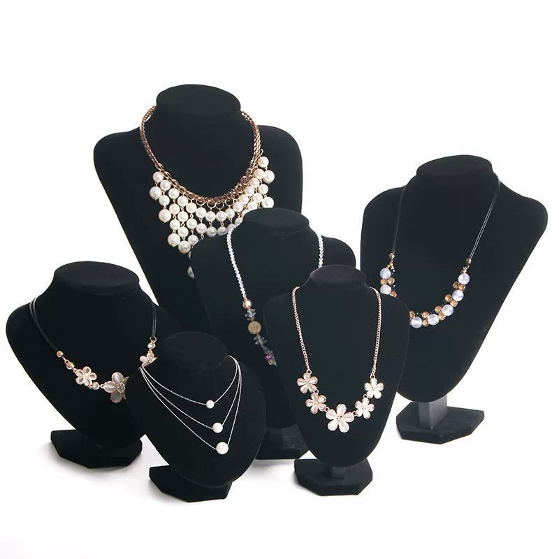 Подставка для демонстрации ожерелий, бархатная подставка для ювелирных украшений, подставка для ювелирных изделий в форме шеи, портретная модель, подставка для ювелирных изделий на прилавке, реквизит для демонстрации ювелирных изделий, трансграничная торговля