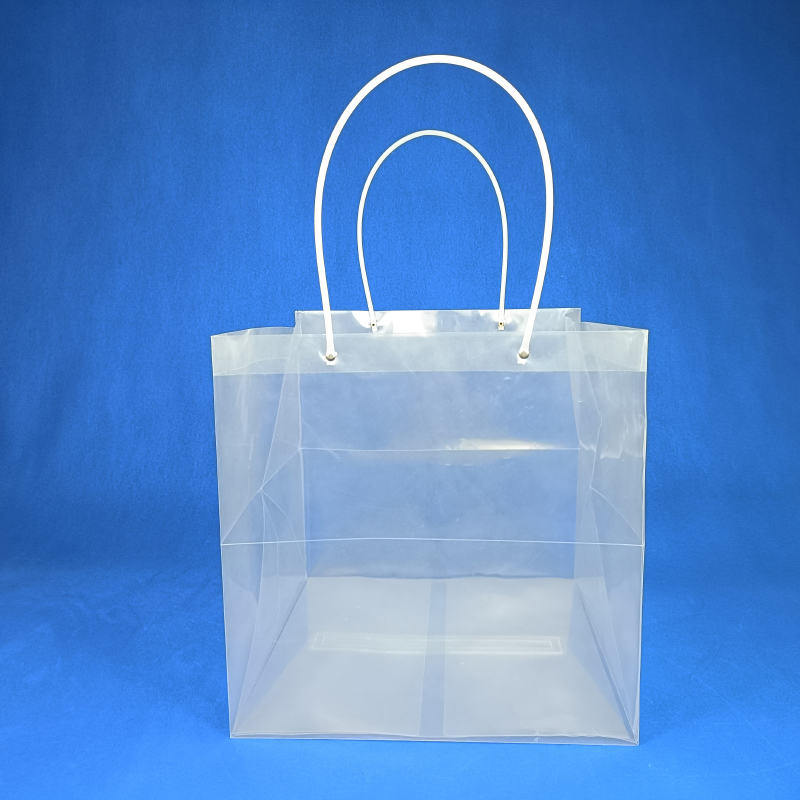 Ins bolsas de regalo de flores transparentes bolsas de mano bolsas de regalo pastel postre cuadrado ramo de flores bolsas de plástico